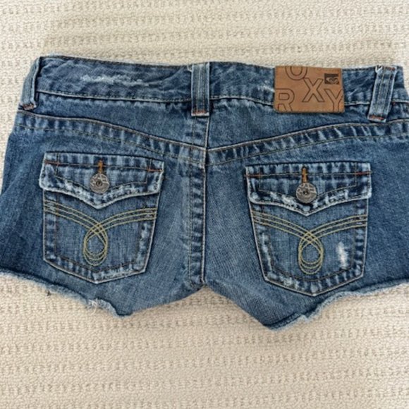 Roxy Denim Shorts - Size 1 - Picture 2 of 3